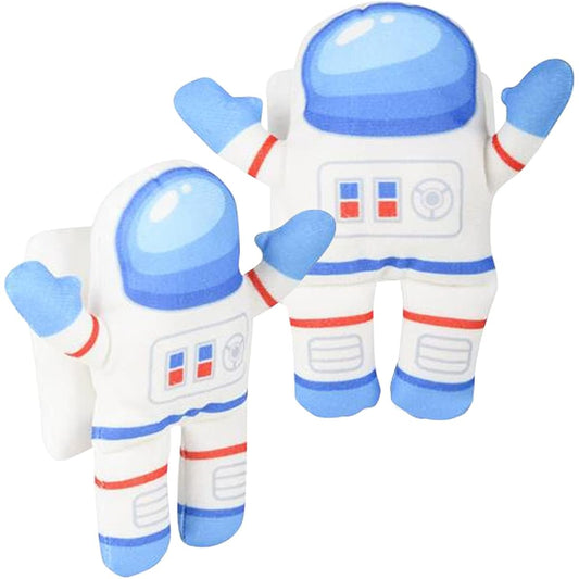ArtCreativity Astronaut Plush Toys Set of 2 - Soft Cuddly Stuffed Animals for Kids - Astronaut Toys for Space Party Decorations, Cute Nursery Kids Room Decor, Great Gift - 5.5" Tall