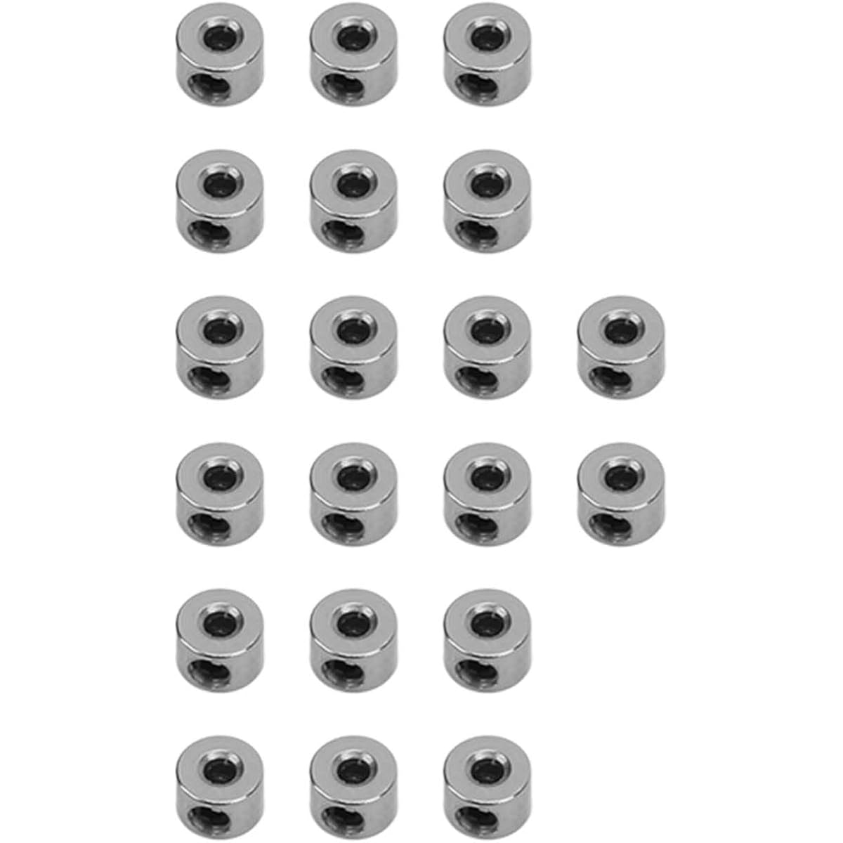 RiToEasysports Landing Gear Stopper Set Wheel Collars 20Pcs RC Airplane Landing Gear Wheel Stop Collars 2.1mm Stainless Steel Exquisite Workmanship