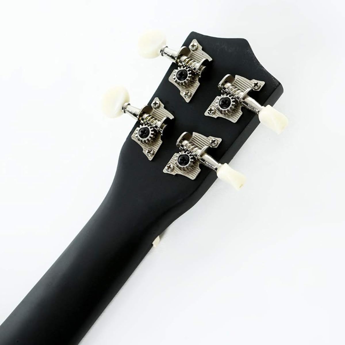 Ukulele 21 Inch Black Ukulele 4 Strings for Beginners Perfect Gift Entry Level Ukulele (Color : Black, Size : 21 inches)