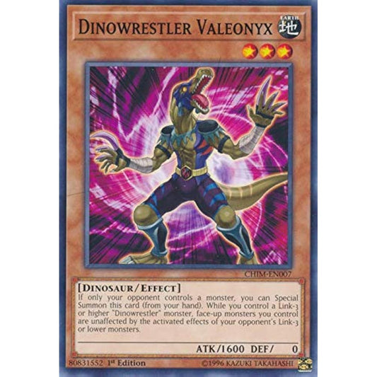 '- Dinowrestler Valeonix - CHIM-EN007 - Common - 1st Edition - Chaos Impact