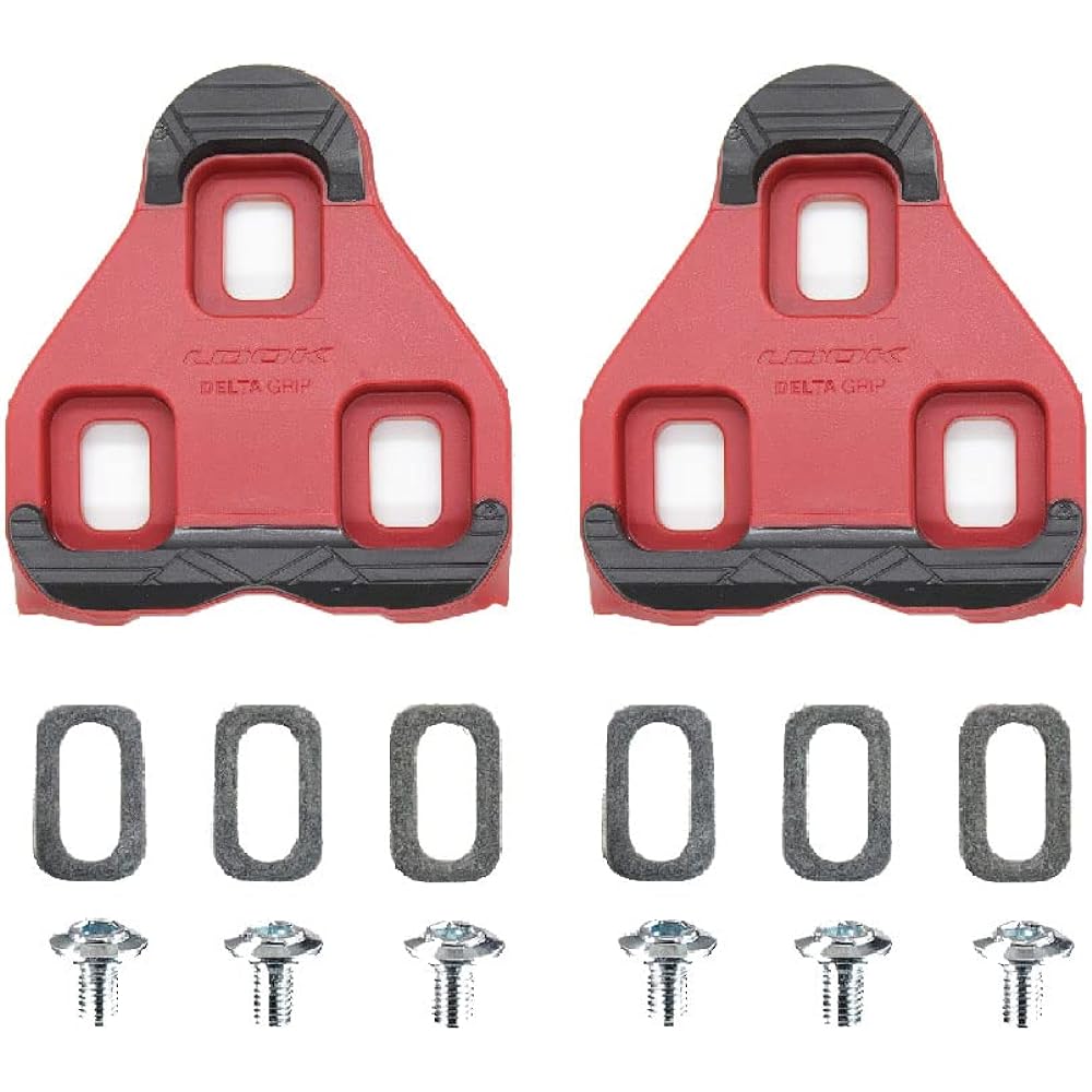 LOOK Cleats DELTA GRIP FITNESS RED Range of motion: 9 degrees