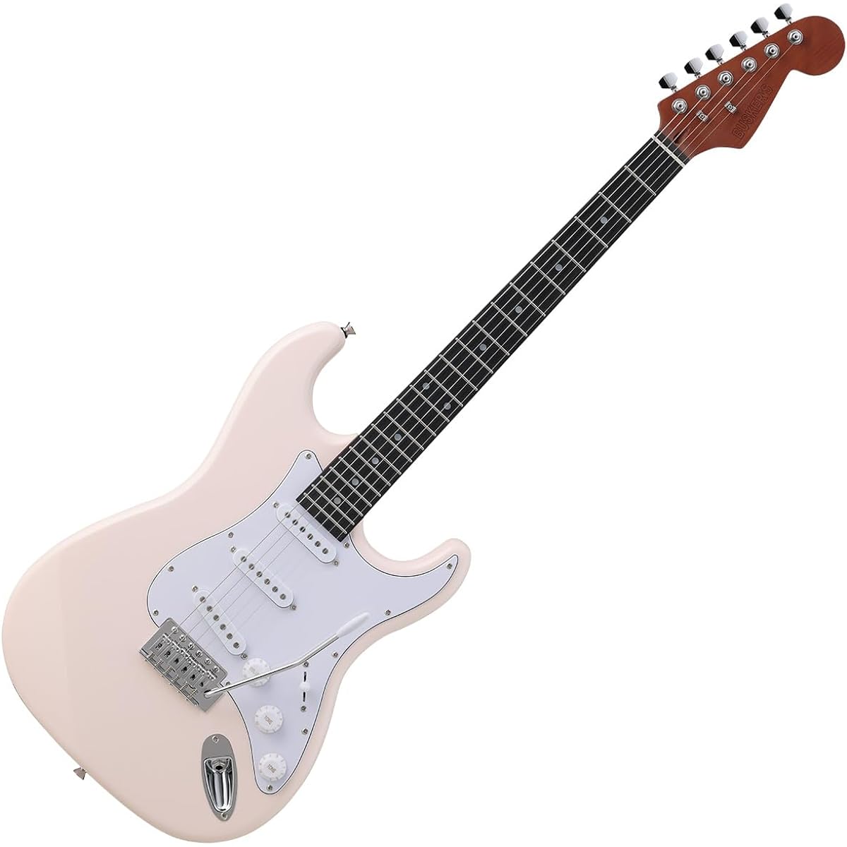 BUSKER'S BST-Standard PKW Stratocaster Roasted Maple Neck Round Edge Fret Electric Guitar Buskers