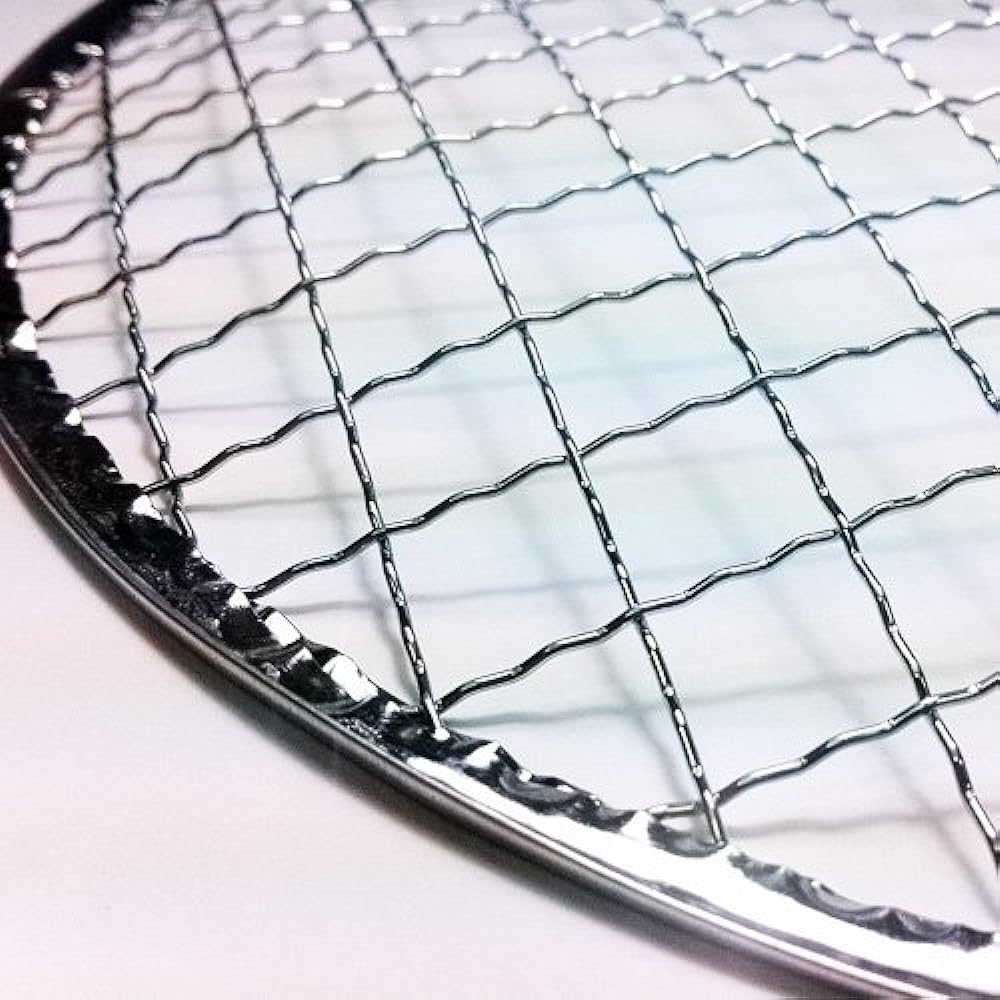 Disposable Grilling Nets, Round Nets, Dome Shape, 20 Pieces, Diameter 250mm☆ Iron (galvanized) Made in China, Disposable Grilling Nets for Yakiniku, Saves the hassle of washing the grills.