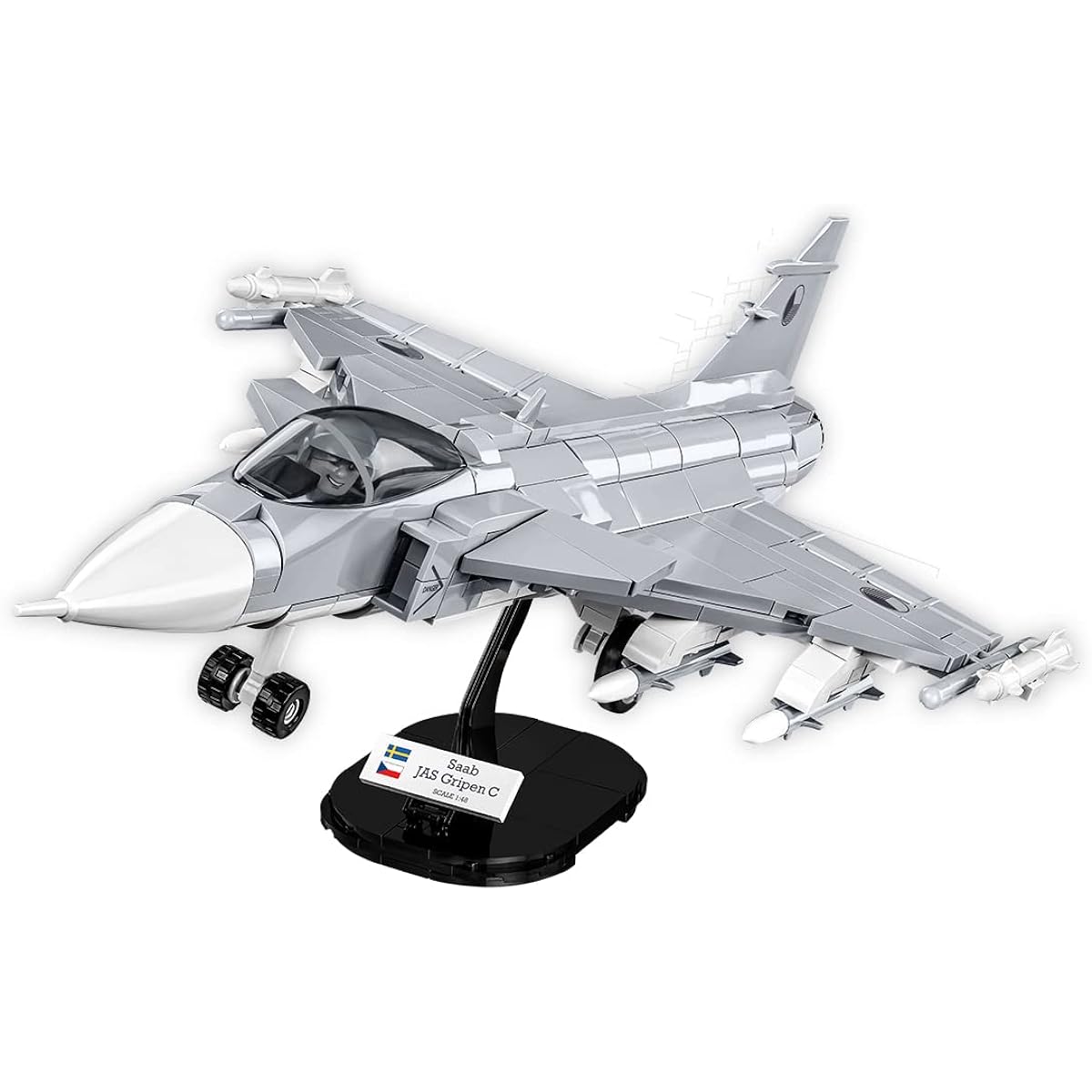 Cobi Armed Forces Collection #5828 Saab JAS39 Gripen C (Swedish Army) 1/48 scale
