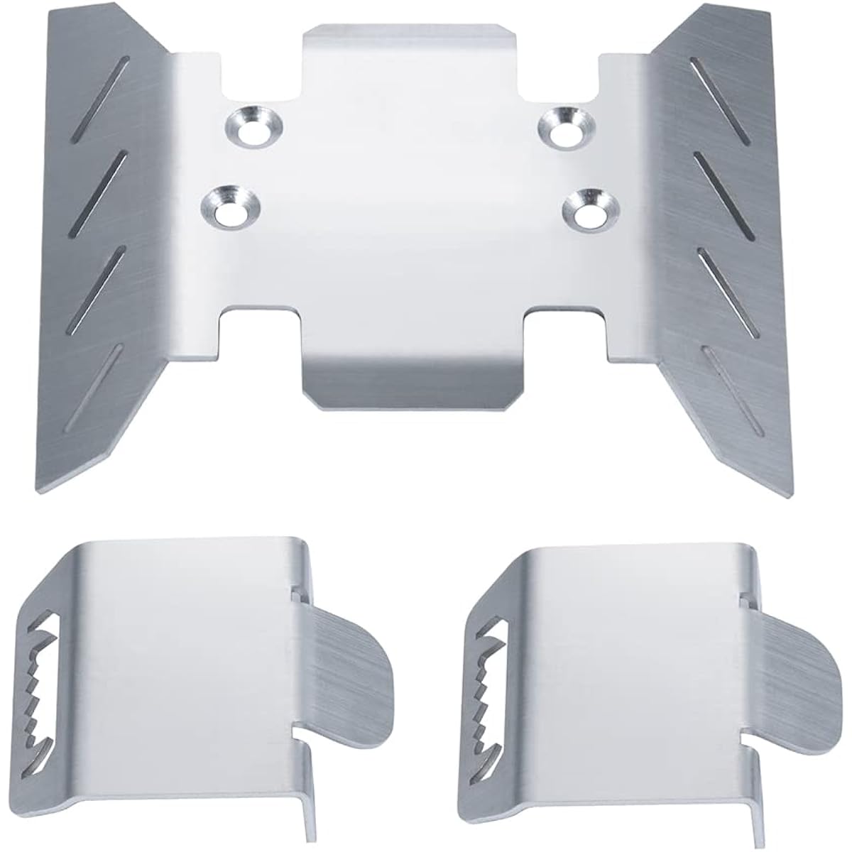 RCLions Stainless Steel Chassis Center Skid Plate Armor Guard for Axial SCX6 1/6 RC Crawler Car Upgrade