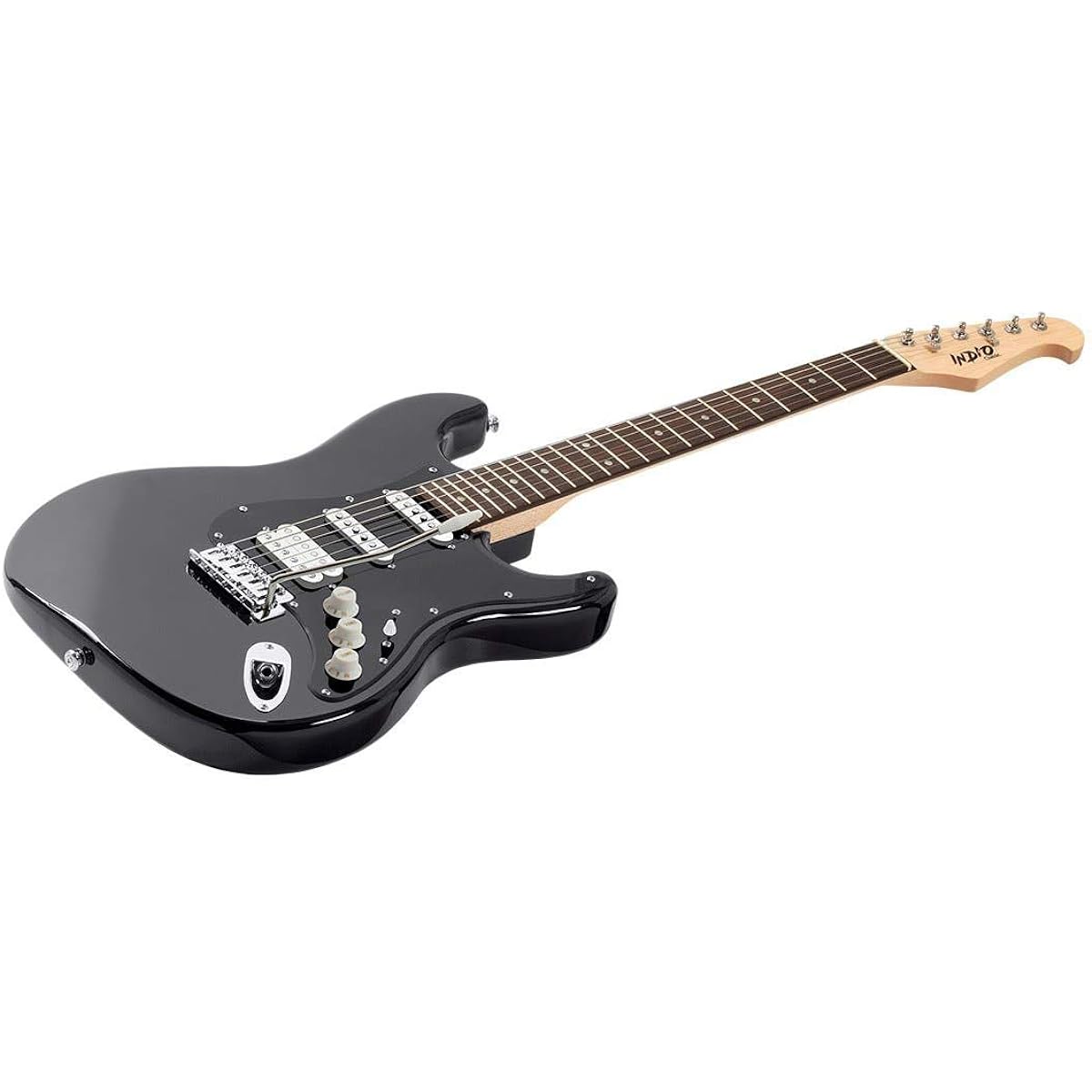 Monoprice 6-String Solid Body Electric Guitar Ambidextrous Black (610370)