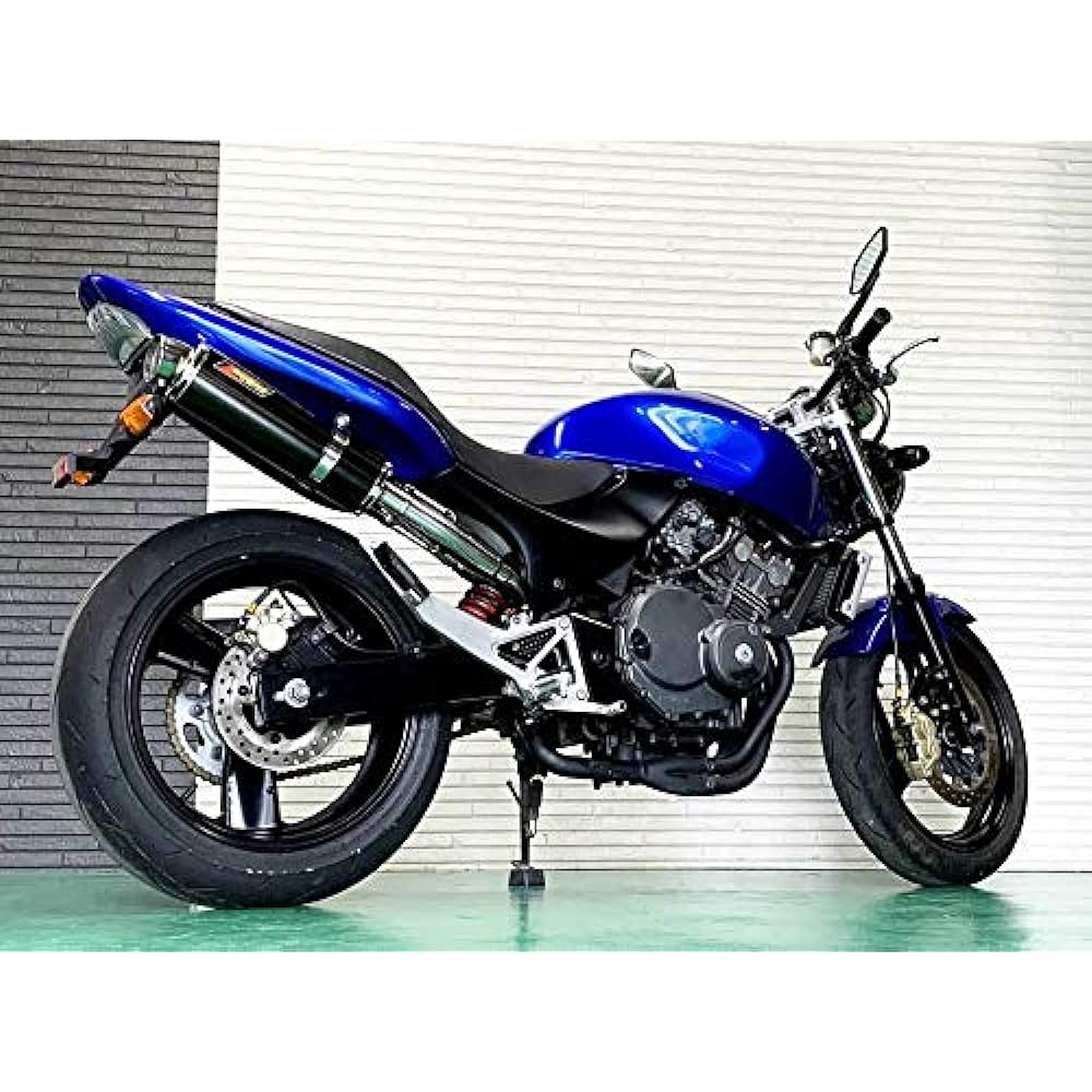 Realspeed Honda Hornet 250 (MC31) Bike Muffler Cougar Stainless Steel Black Color Muffler RSP-CGA-001