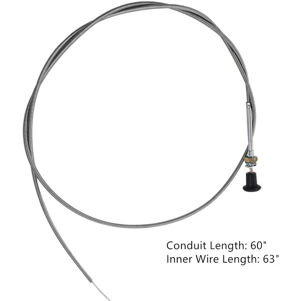 237 Rotary Universal Push Pull Choke Cable Conduit 60" Inner Wire 36" Travel 2-3/4"