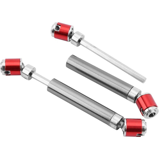 Alomejor RC Car Drive Shaft Upgrade Universal Transmission Shaft for CC01 1/10 RC Crawler Car Replacement 2pcs