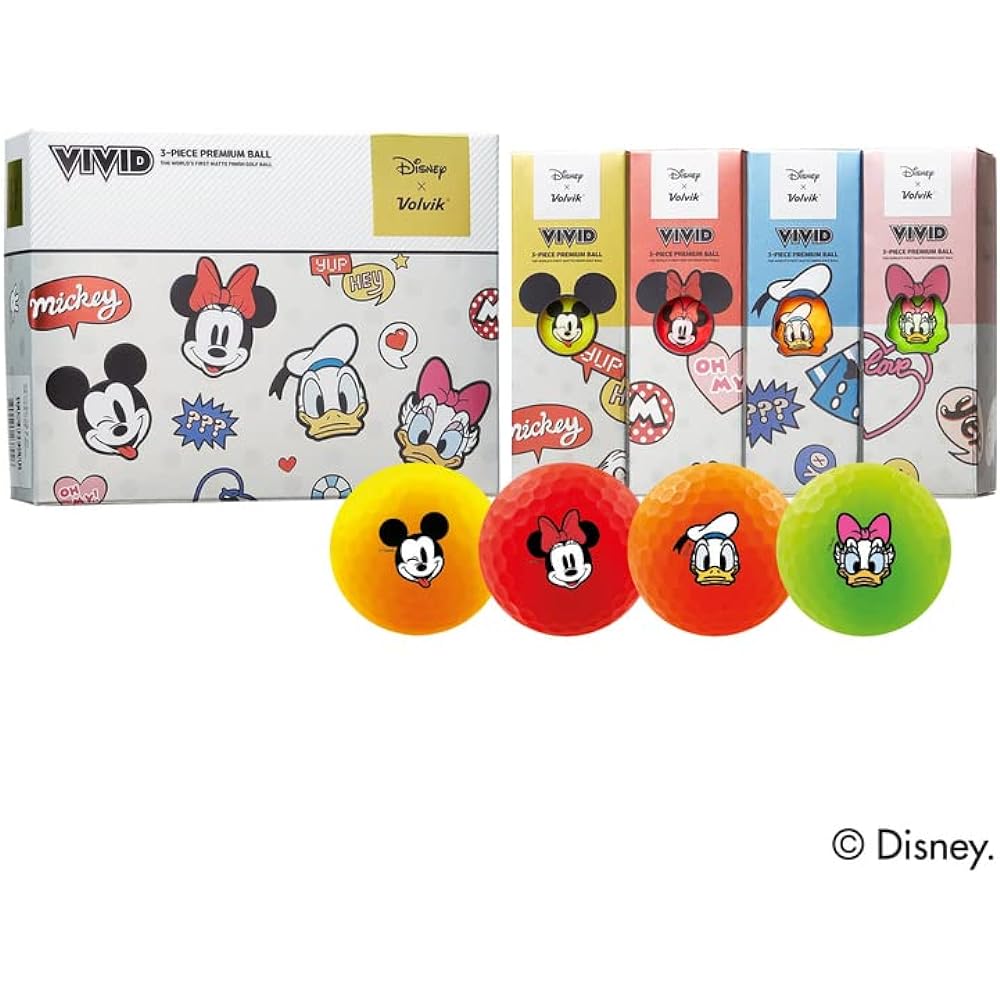 Volvik Golf Balls DISNEY MICKEY AND FRIENDS 1 Dozen 12 Balls MULTI FF