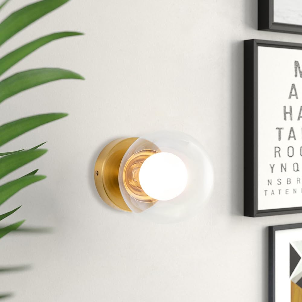 1 Bracket Light Brass Bracket Scandinavian Wall Light Antique Wall Light Lighting Stylish Living Alone Simple LED Bulb Compatible G9 Kitchen Living Dining Entrance Elegant Classic Retro Gold Indirect Lighting wall-lamp-23-jp