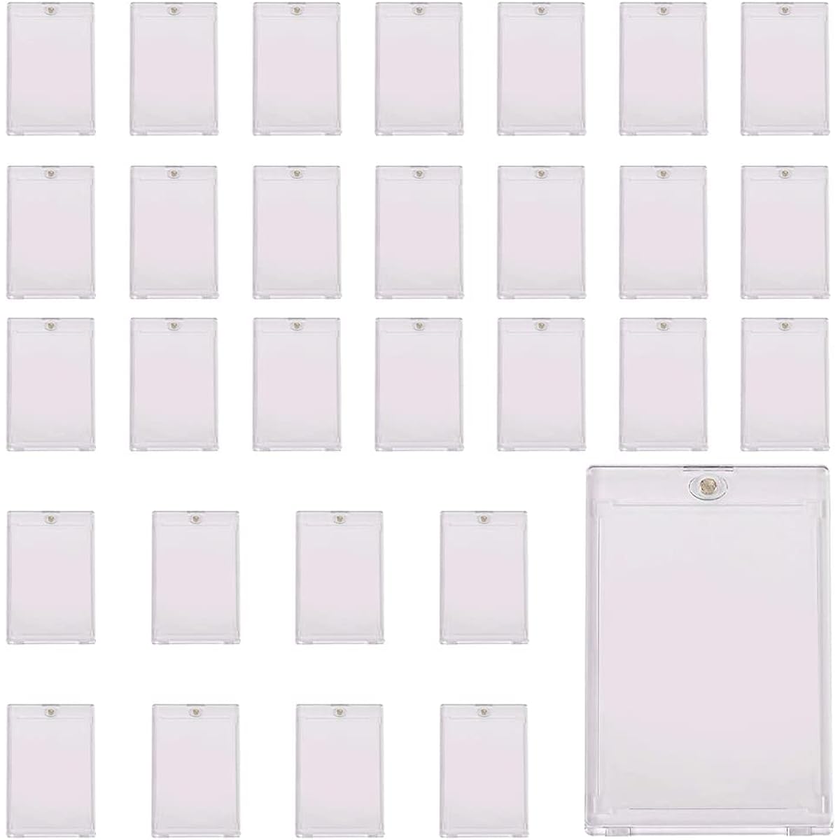 GURE Trading Card Storage Case Plastic Holder Easy Access Display (Set of 30)