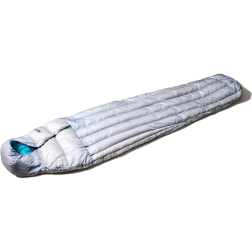 NANGA sleeping bag minimalism zero down water repellent mummy type MINIMARHYTHM ZERO black light gray black