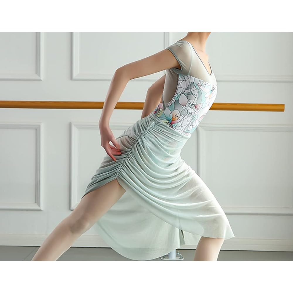 ProDance Mesh Pattern Mint Ballet Leotard Cute PLHA010M
