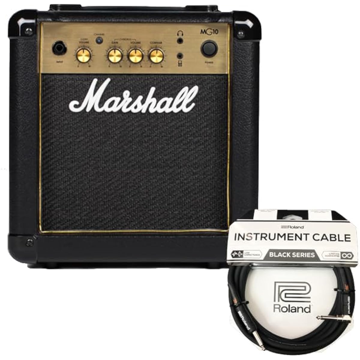 Marshall - MG10 GOLD [MG10G] + Roland cable set combo amplifier