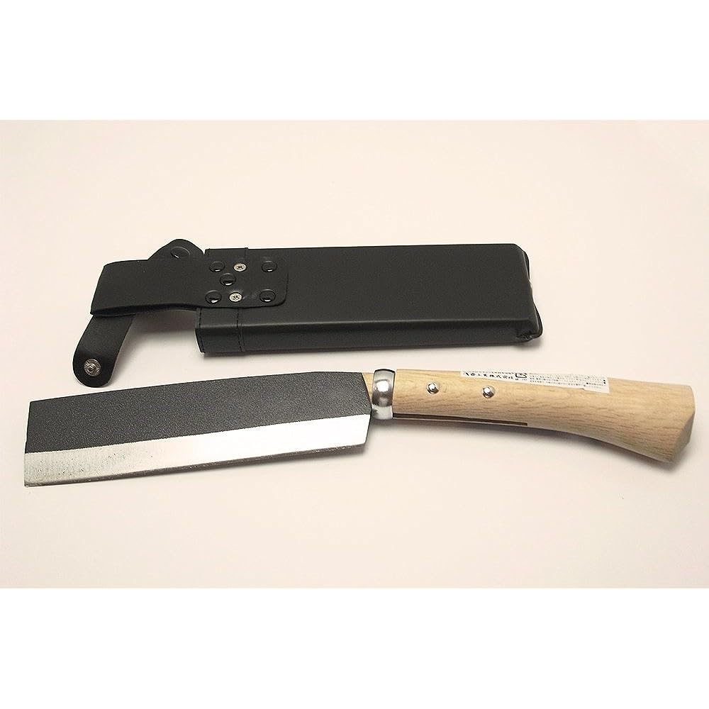 Asaka Kogyo Hisahiro Takanaga Saya Hatchet with Steel 180mm Double Edge