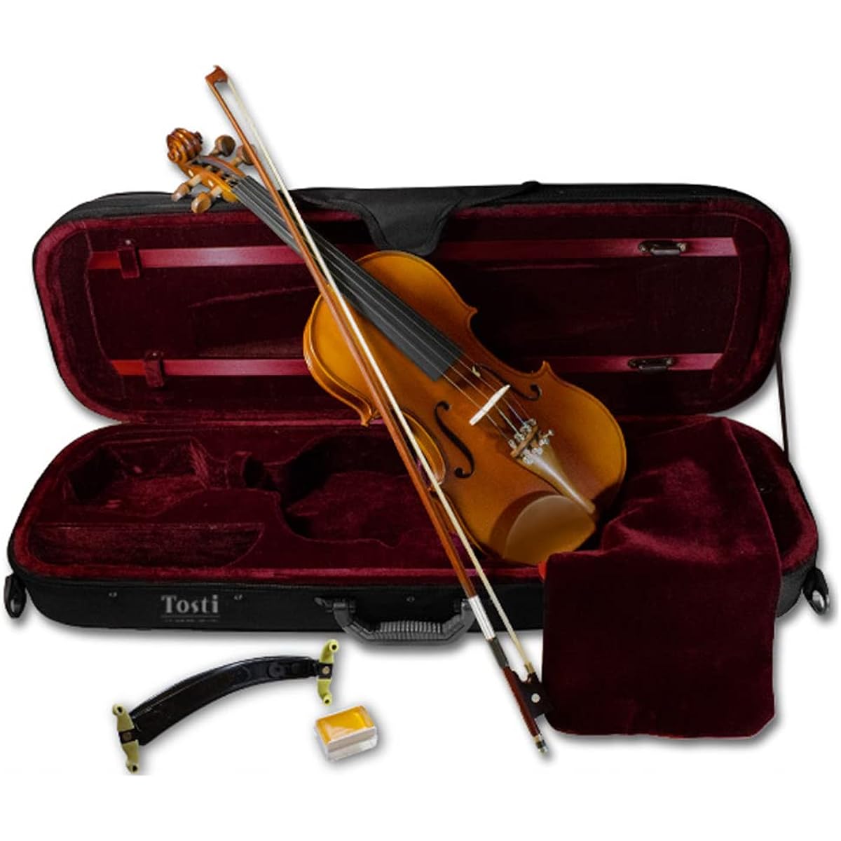 Violin set 5-piece set (violin/bow/shoulder rest/rosin/case) Perfect for your first violin! Domestic fully adjusted Tosti SNT-101 (3/4 size)