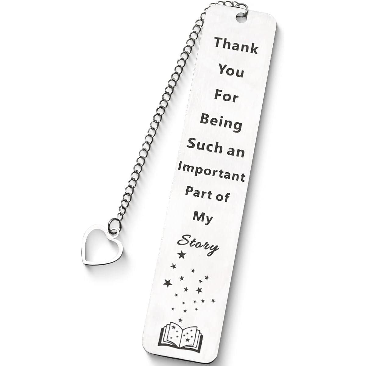 Thank You Gift Boss Women Men Bookmark with Small Chain Leader Colleague Employee Christmas Birthday Valentine Boss Gift Friend Book Lover Teacher