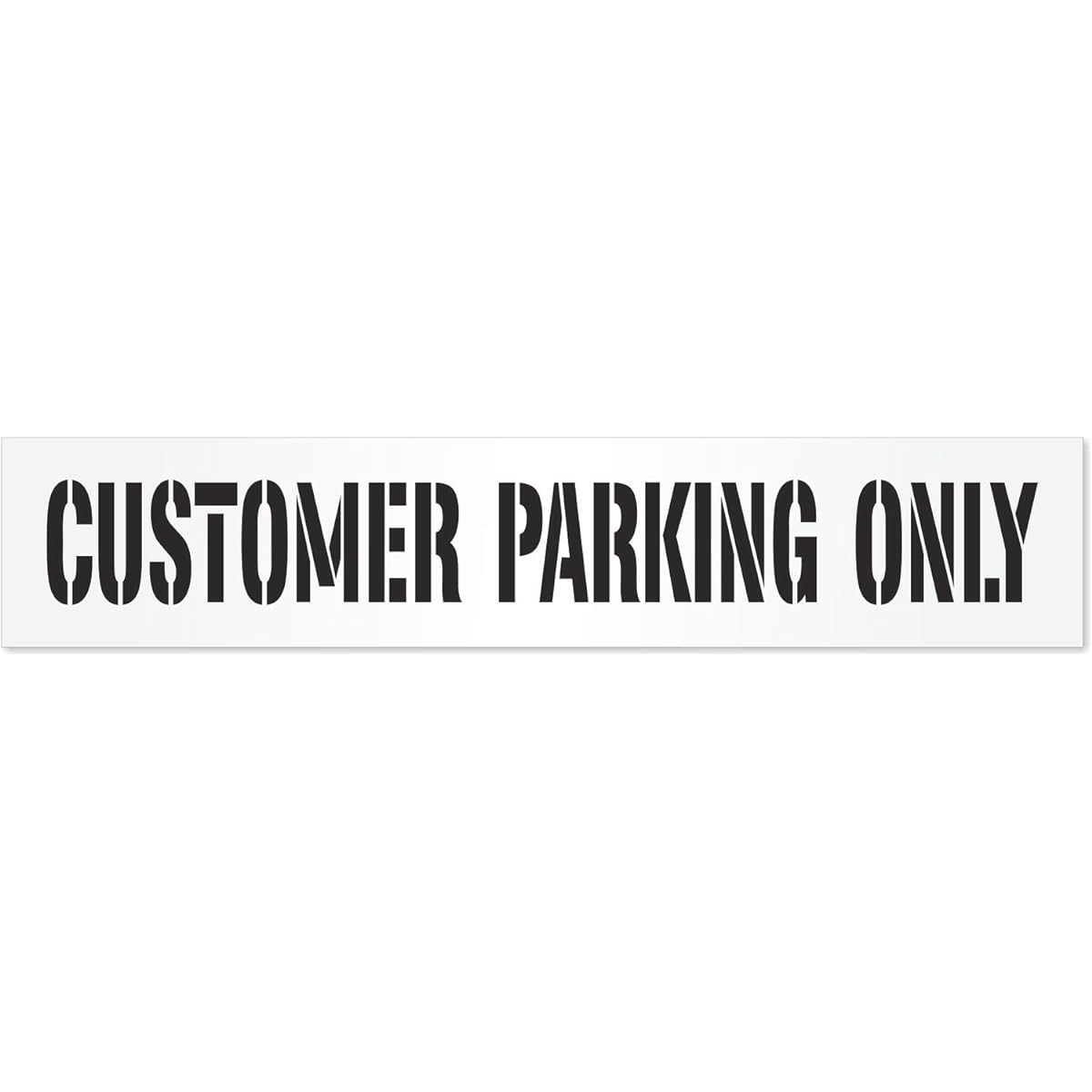 Customer Parking Only Stencil, 72" x 14"