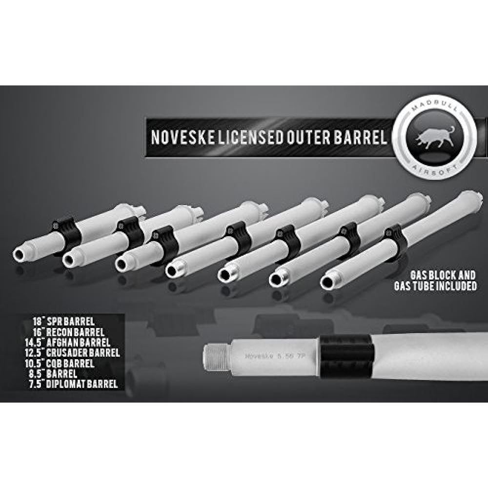 Mad Bull Airsoft Noveske Outer Barrel 7.5" Diplomat N02-003