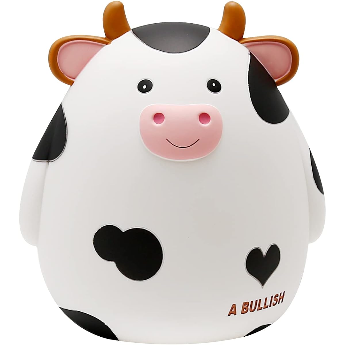 Lidscura Coin Piggy Bank Kids Cow Piggy Bank Boys Girls Adults Piggy Bank Cute Animal Large Capacity Piggy Bank with Opening White