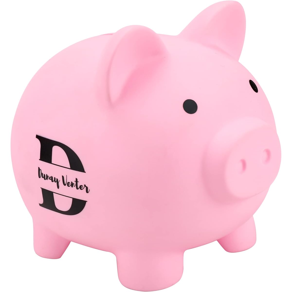 Personalized piggy bank, custom name money bank for girls and boys, unbreakable piggy bank, birthday, Christmas, baby shower, nursery decoration.