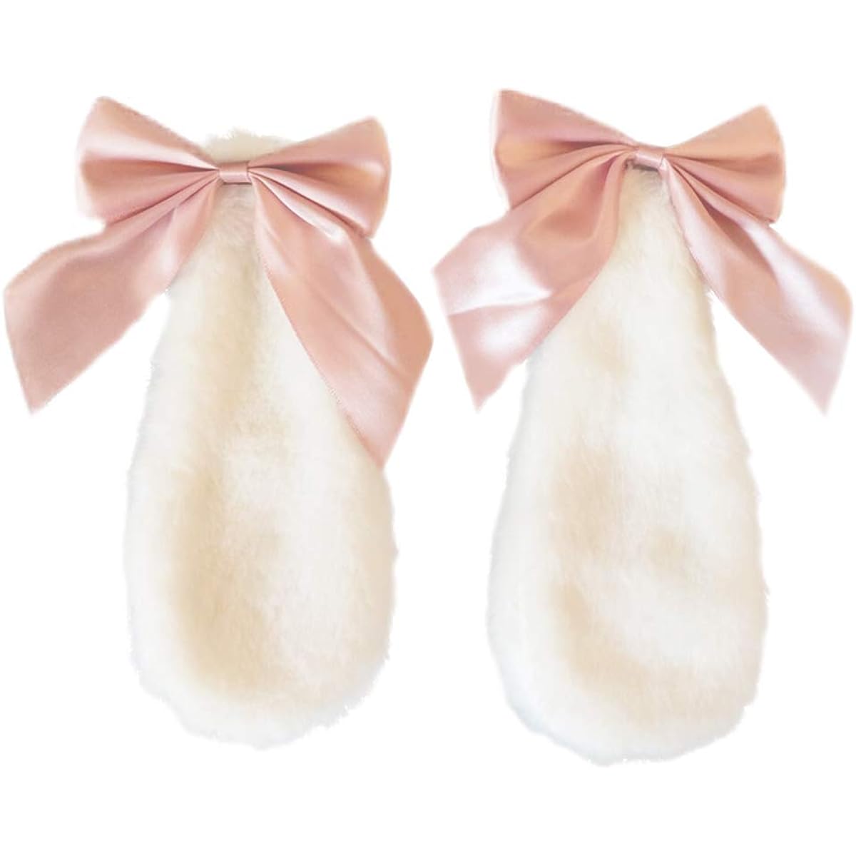 WeeH A Pair Cartoon Animal Furry Ears Hair Clips Halloween Costume Headwear for Women Men Birthday Party Anime Theme