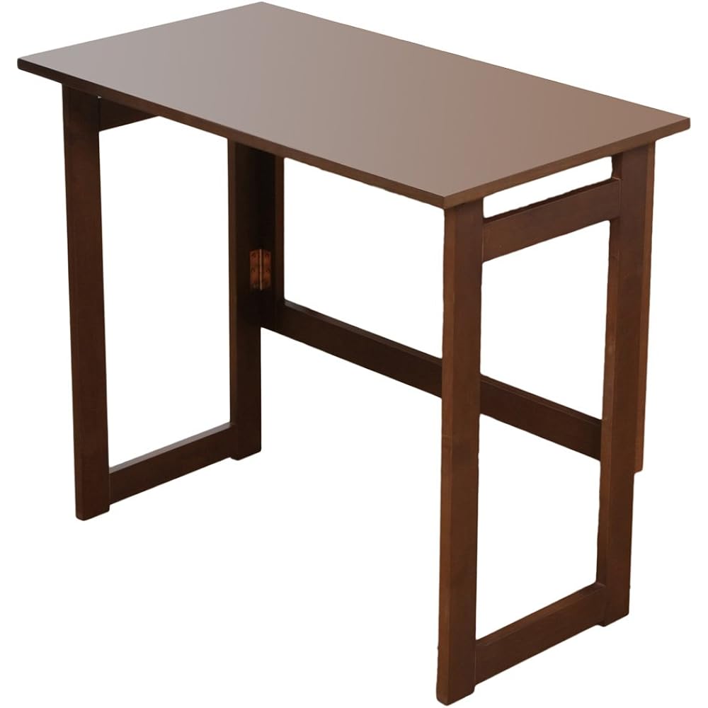 Natural wood folding table, storage possible, no assembly required, finished product (height 69cm, natural)