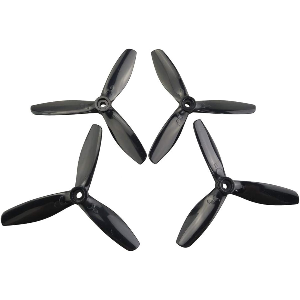 Fytoo 4pcs Propellers + 4pcs Protective Covers for MJX B5W F20 Bugs 5W 4-Axis Aircraft UAV Protective Cover & Paddle Spare Parts (Black)