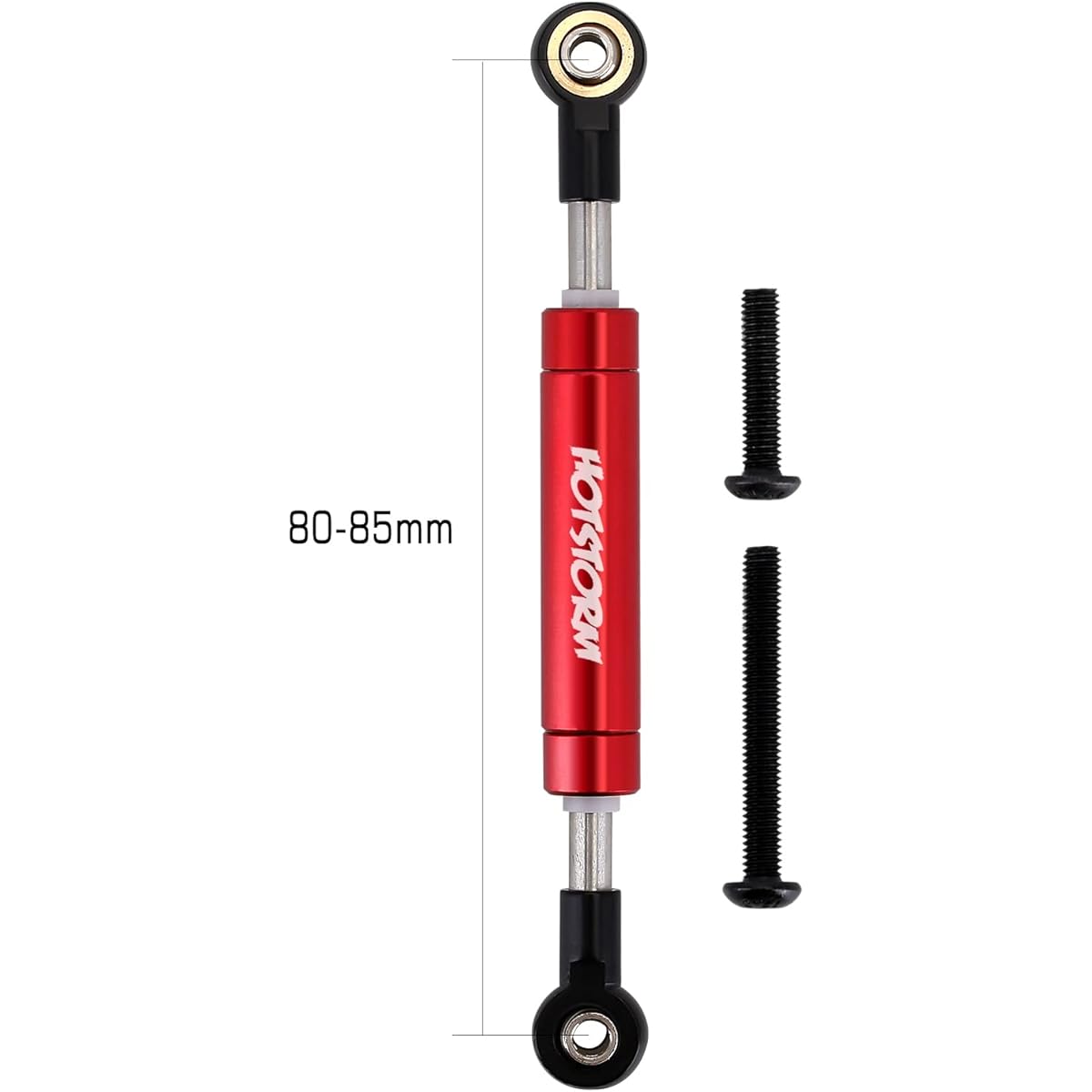 HOTSTORM Adjustable Steering Rod Servo Steering Link 1/10 RC Car Crawler Axial SCX10 Upgrade Parts TRX4 Redcat GEN8 (80-85mm)