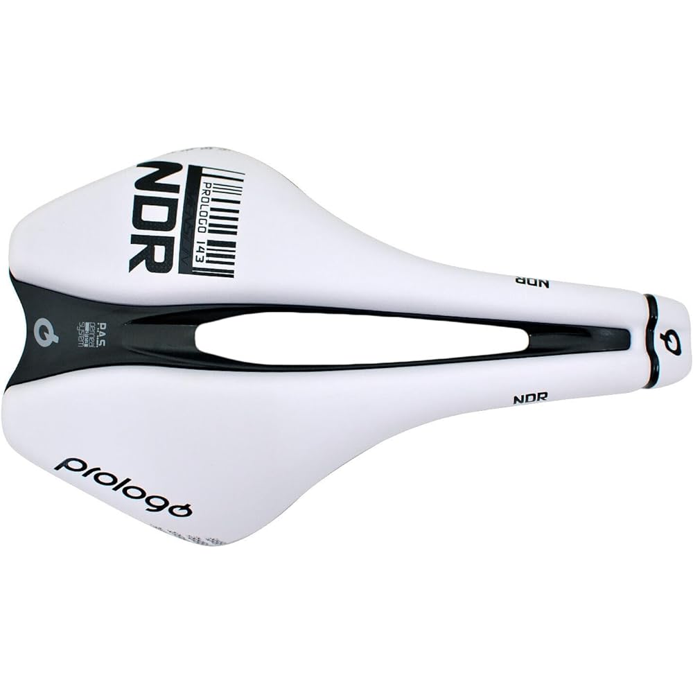 Prologo Dimension NDR STN Rail Road MTB Triathlon Saddle, White, PR2804