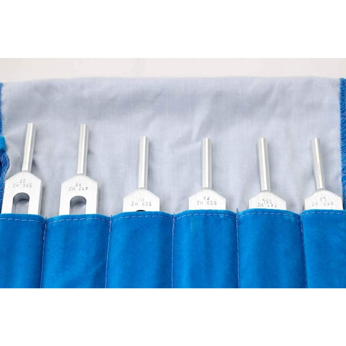 Solfeggio Tuner Tuning Fork Set of 6 Crystal Ones (crystal that sounds the tuning fork)/Cushion pouch/Japanese manual included Genuine BIOSONICS Solfeggio Tuners
