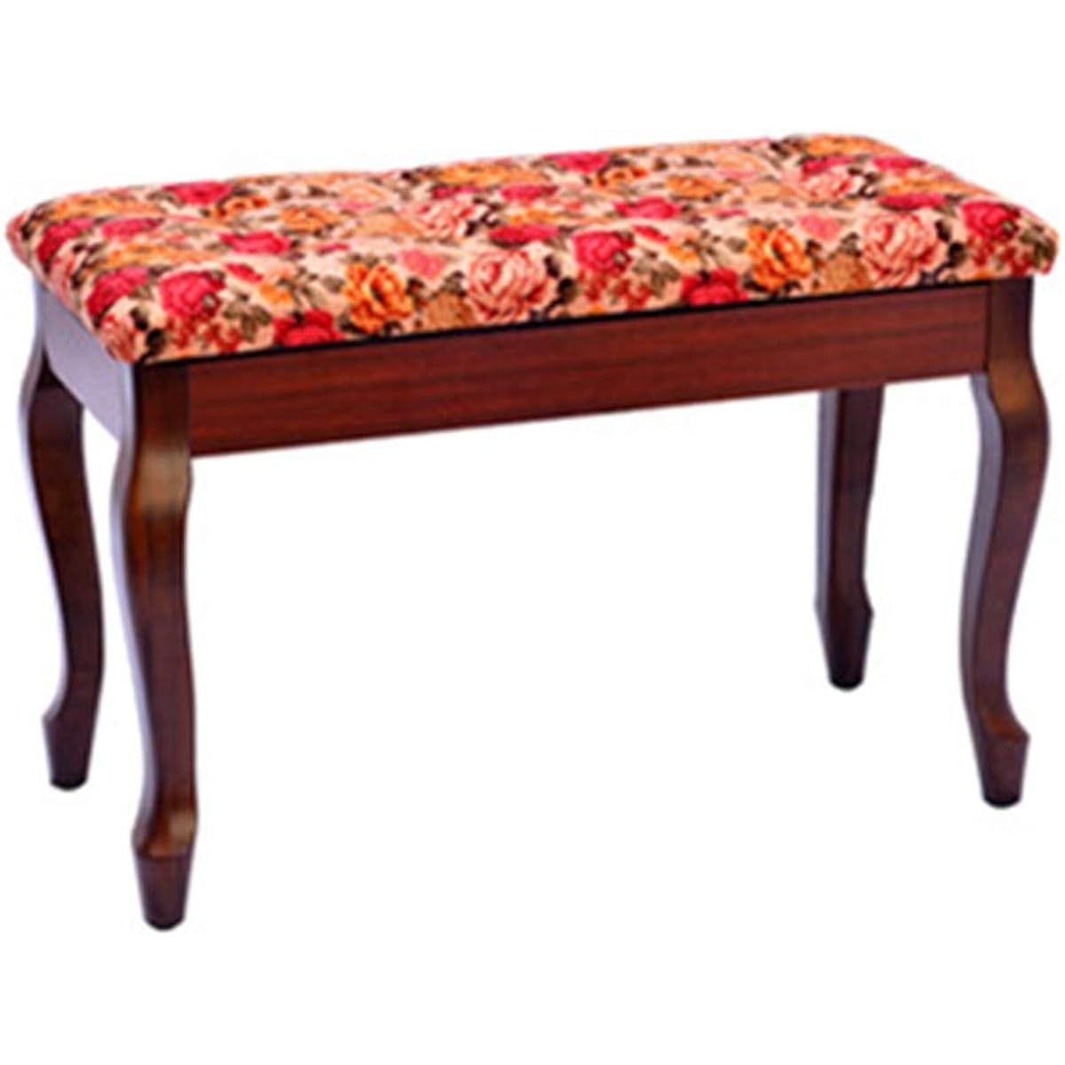 Piano bench Bookshelf classical double piano stool ergonomic piano comfortable seating experience (Color : Brown, Size : 75x35x50cm)