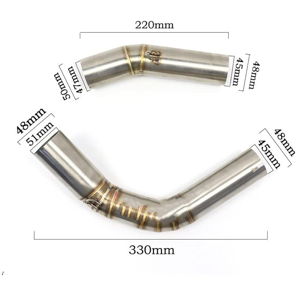 Muffler For Yamaha for YZF-R1 R1 R1 2004 2005 2006 2007 2008 2009 2010 2011 2012 2013 2014 Motorcycle Exhaust Modified Front Link Pipe Connecting Pipe (Color: 1)