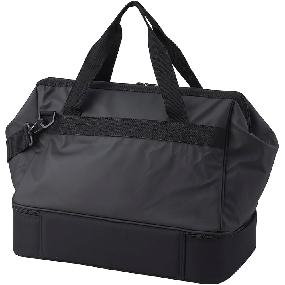 [Le Coq Sportif] Boston Bag Double Layer Shoe Storage Clasp Type Shoulder Belt Golf QQBXJA01