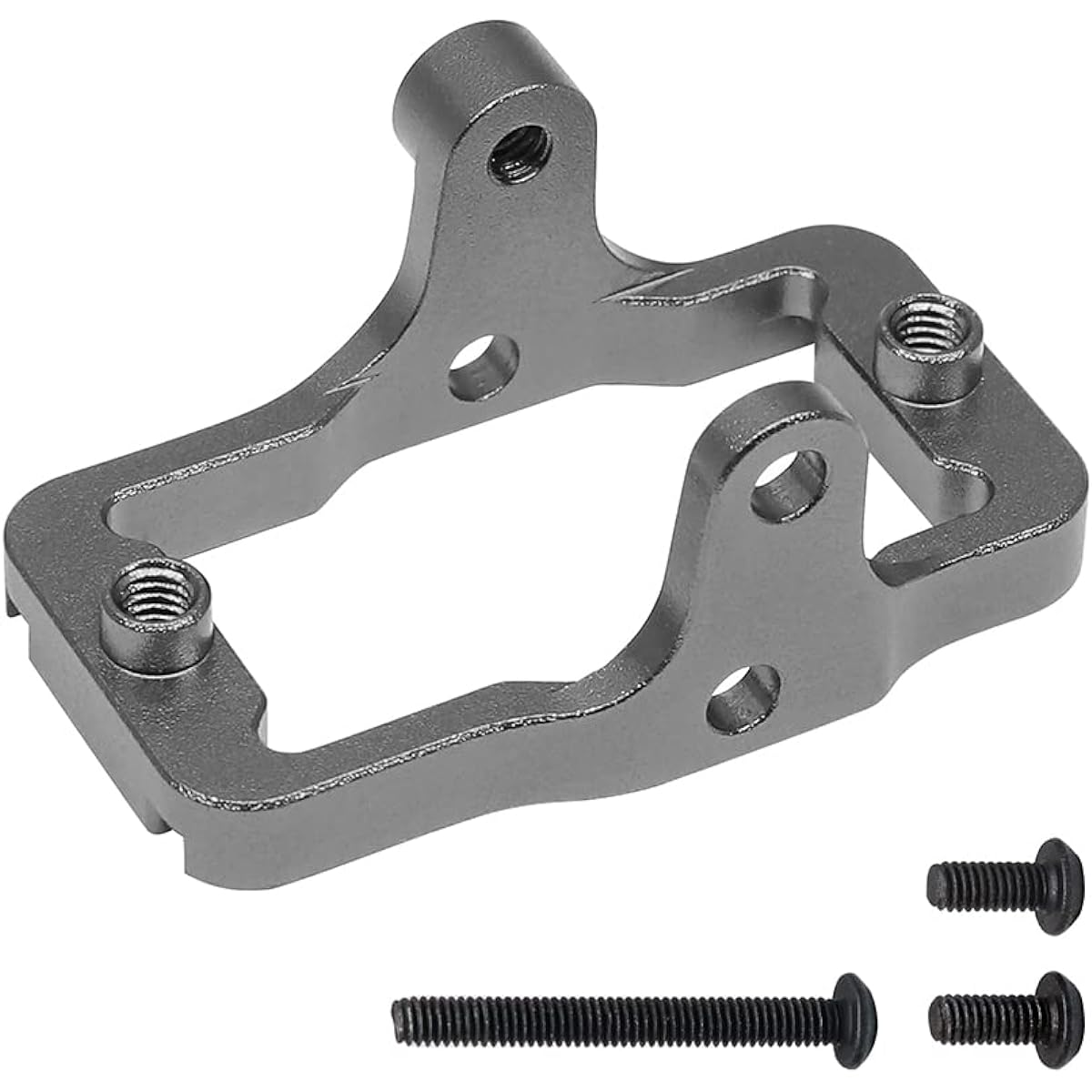 GTHELE Aluminum Servo Mount Bracket Traxxas TRX4M Upgrade Parts 1/18 RC Crawler Car (Titanium)