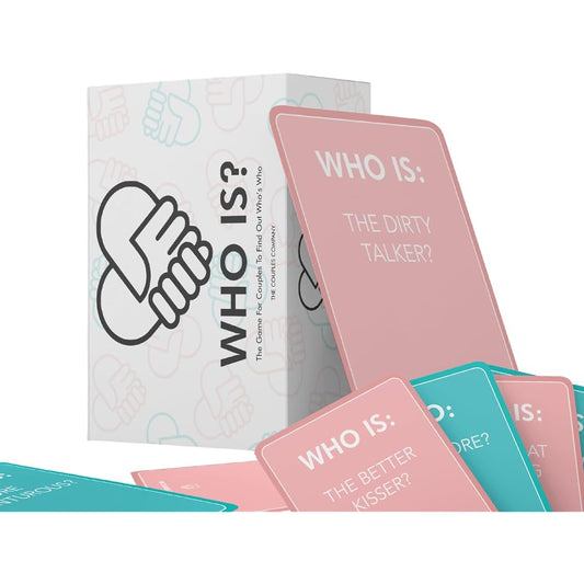 The Couples Company LLC | Who Is? Card Game | 180 Unique Cards | Perfect for Date Nights and Parties | Prove Who Knows Who's the Best | For 2-12 Players