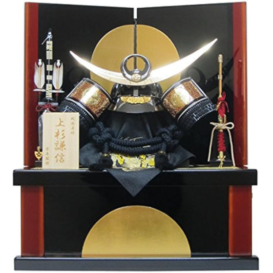 Kyoju Helmet Storage Decoration YN05GTKS Kenshin Uesugi Storage Decoration May Doll Uesugi Helmet 25th Helmet Decoration