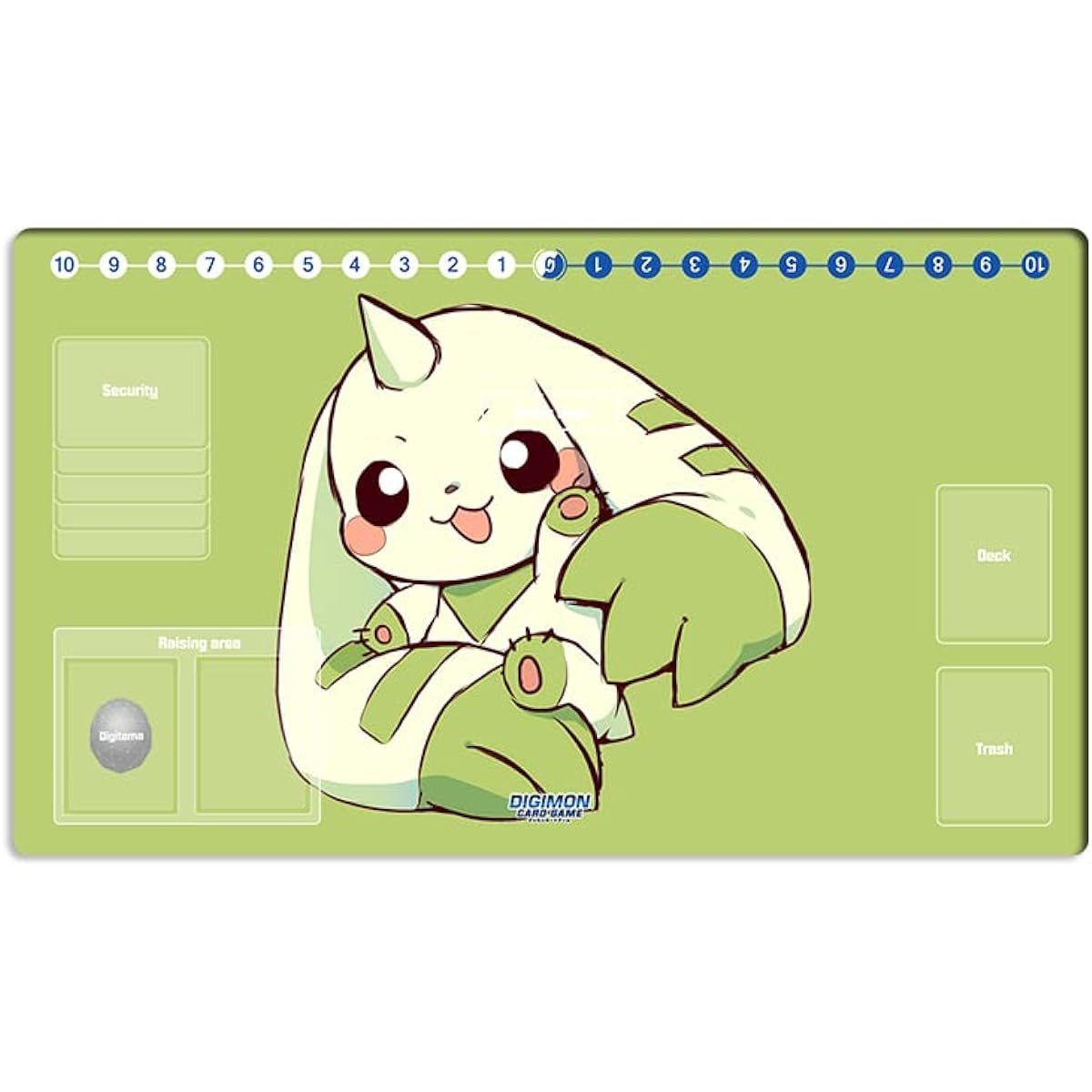 Mlikemat DTCG Duel Playmat Digimon Board Terriermon Anime Trading Card Game Mat Desk Pad + Free Bag