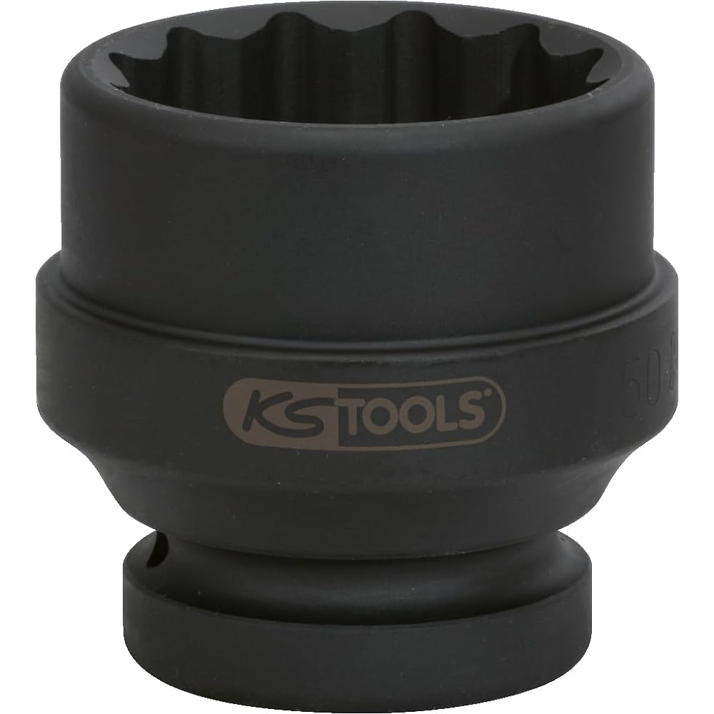 KS TOOLS 1" 12 point impact socket short 65mm 450.0407