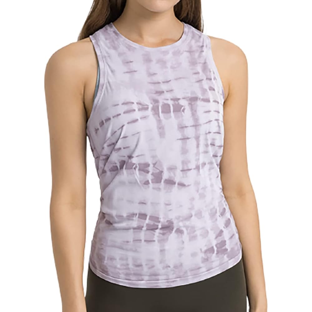 [and-L] Women's Yoga Wear Tank Top Tops Back Cross Tank Top Sports Fitness Hot Yoga Wear Gym Dance Sweat Absorbent Quick Drying Open Back Body Covering 2way
