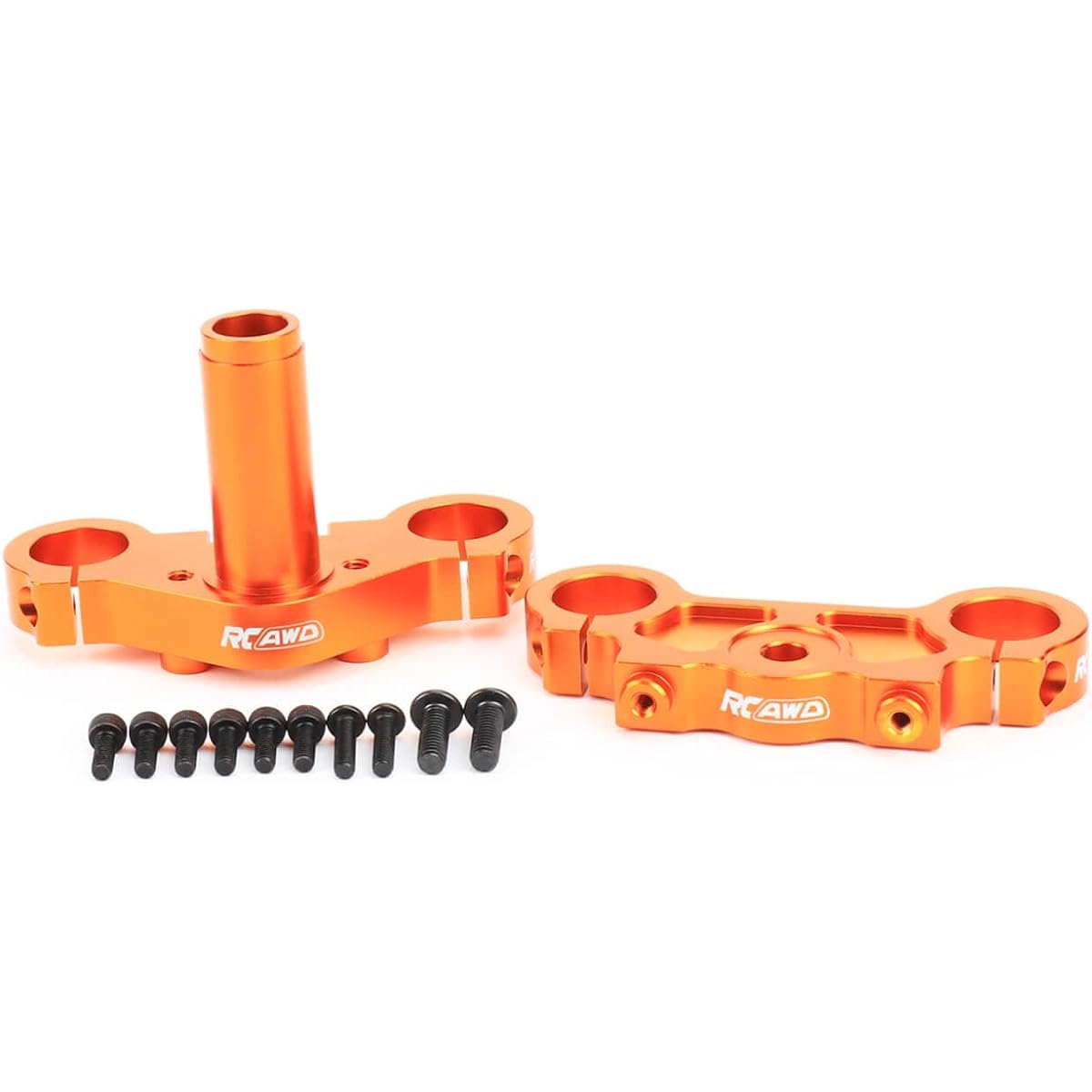 RCAWD Aluminum Triple Clamp Set Promoto-MX LOS364006 Upgrade Parts Orange