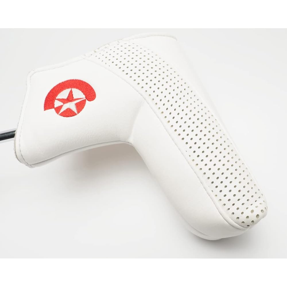 STELLA ROSSA Head cover for pin type putter Synthetic leather White Logo embroidery Red Star