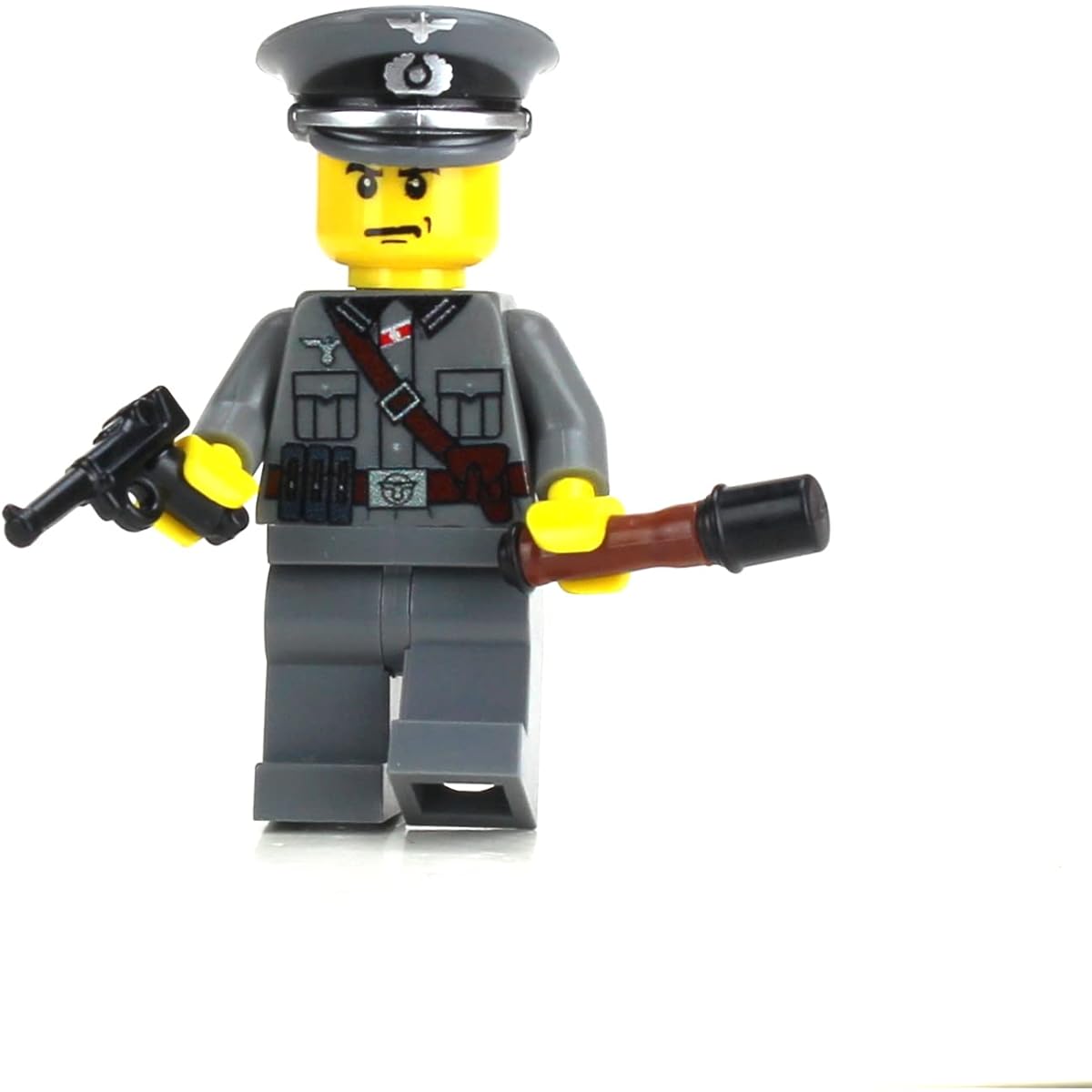 Wehrmacht Officer German WW2 (SKU62) - Battle Bricks Custom Minifigure