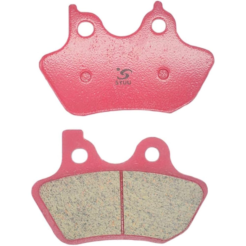 SYUU Motorcycle Replacement Front Rear Ceramic Brake Pads Brake Pads for Harley-Davidson FLSTN/FLSTNi Softail Deluxe 2005-2007 FLSTC Heritage Softail Classic 2000-2007 FA400F FA400R