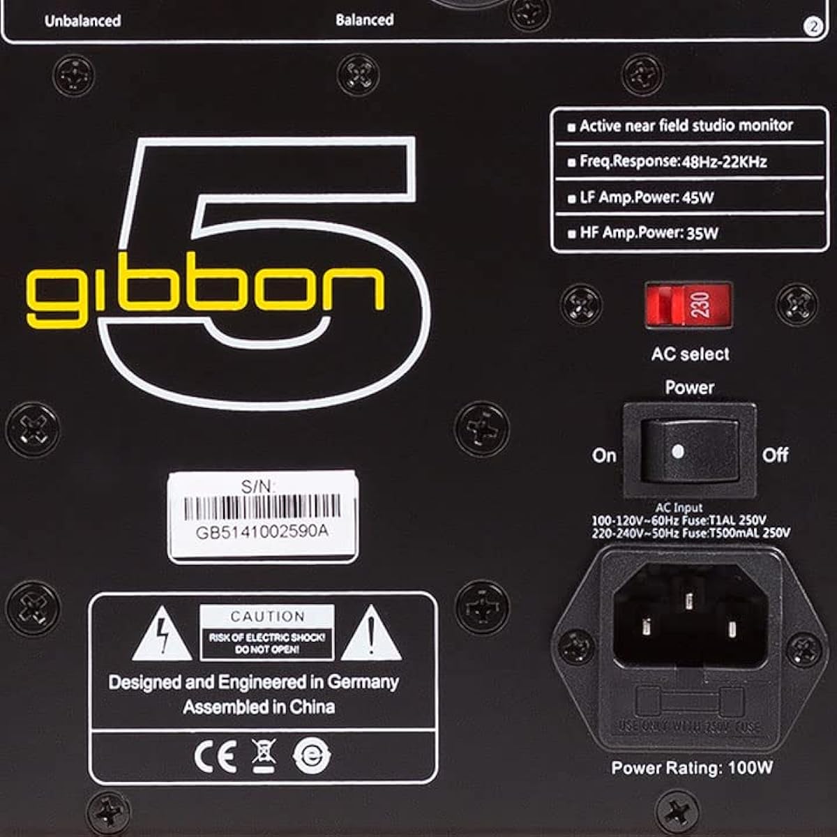 Monkey Banana Gibbon5 (Yellow) Monitor Speaker 1 unit Monkey Banana