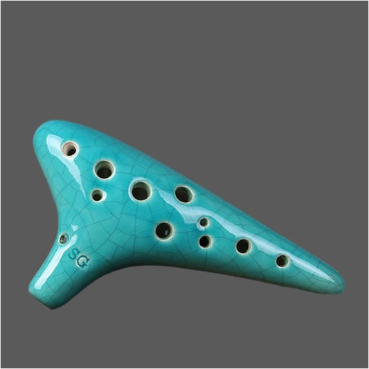12 Hole Ceramic Ocarina Alto C Key Folk Instrument Beginner Educational Music Ocarina Gift Ocarina Instrument (3)
