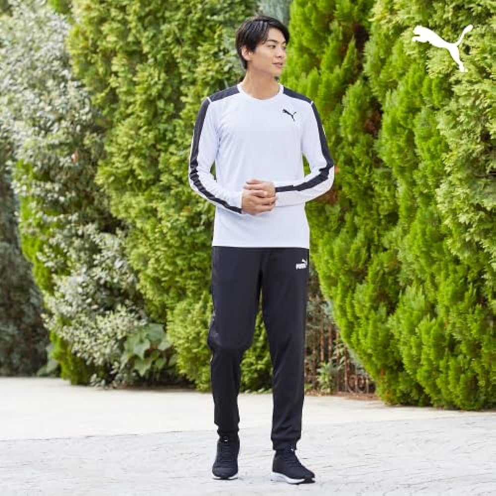 PUMA 678476 Men's Jersey Top and Bottom Set Training TAPE Poly Training Suit