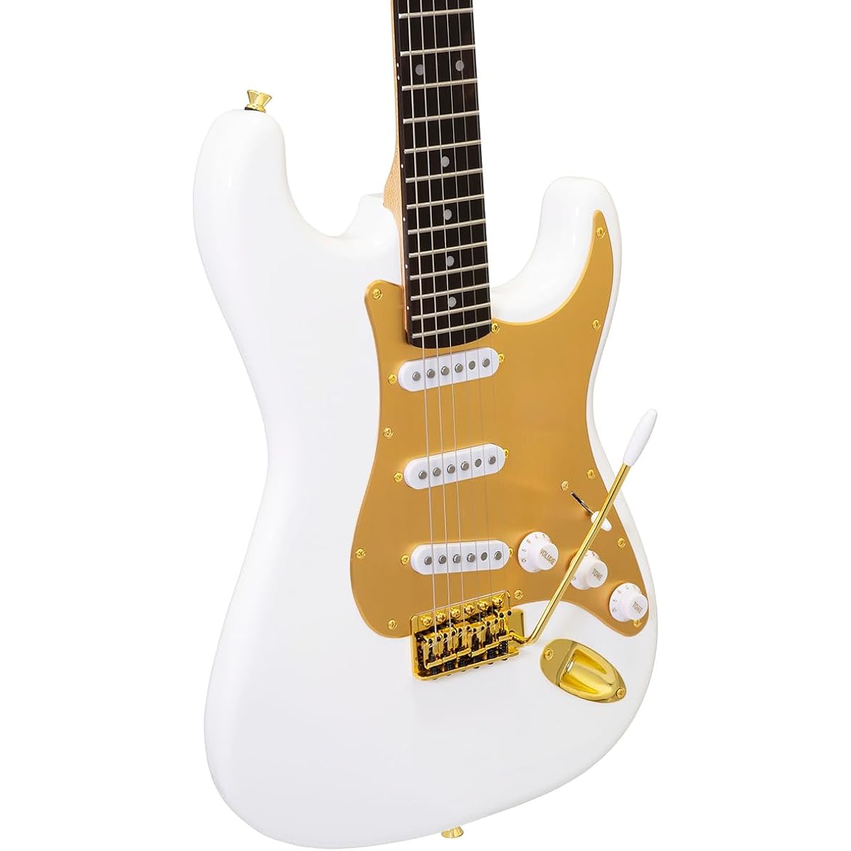 LEGEND LST-AZ Electric Guitar Stratocaster Type Anodized Pickguard Gold Parts Legend