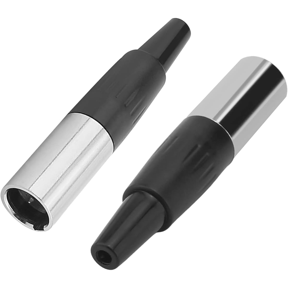 Heyiarbeit Mini XLR Male Converter Adapter Zinc Alloy 3 Pin Converter Recording Studio Video Audio System LY-KNT055 2pcs